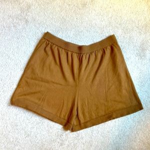 J Crew High Waisted Cotton/Cashmere Shorts